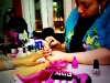 Toute est Bombe matching nails w/ sneakers